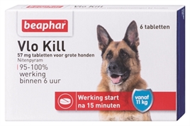 Beaphar Vlo Kill voor grote honden ( vanaf 11kg - 6 tabletten)