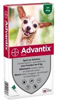 Bayer Advantix spot on 40/200 tot 4 kg-0