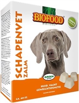 Biofood Schapenvet bonbons maxi zalm 40 stuks-0