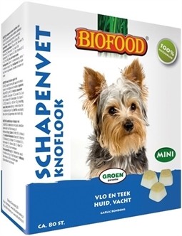 Biofood Schapenvet mini bonbons knoflook 80 stuks-0
