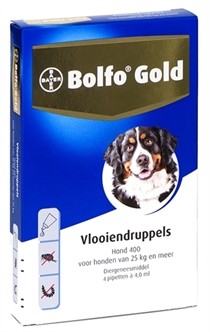 Bolfo Gold Vlooiendruppels 400 4 pipetten-0