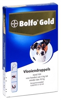 Bolfo Gold hond vlooiendruppels 100 4 pipetten-0