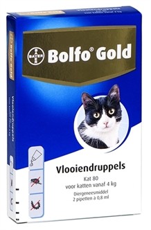 Bolfo Gold Kat 80 vlooiendruppels 2 pipetten-0