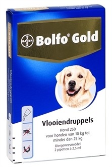 Bolfo Gold Vlooiendruppels 250 2 pipetten-0