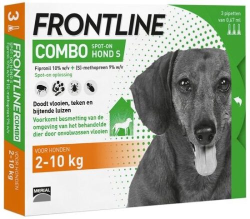 FRONTLINE COMBO voor de HOND (S - 2 tot 10kg - bevat 3 pipetten)-0