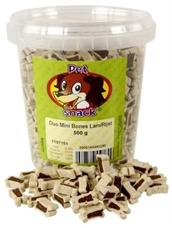 Petsnack Duobotje Lam & Rijst 500 gram-0