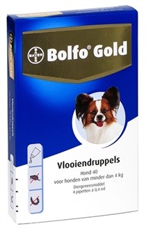 Bolfo Gold Vlooiendruppels 40 4 pipetten-0