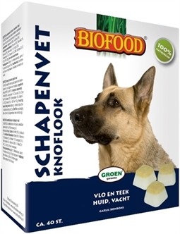 Biofood schapenvet maxi bonbons knoflook 40stuks-0
