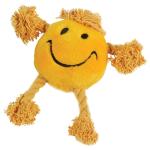 Hondenspeelgoed happy faece smiley geel 29 cm-0