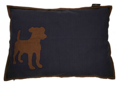 LM kussen DOG 100x70 indigoblauw-0