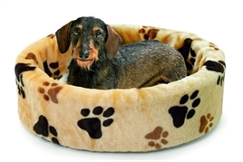 Hondenmand Poot beige