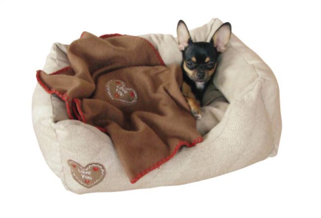 Hondenmand love you inclusief fleece deken-0