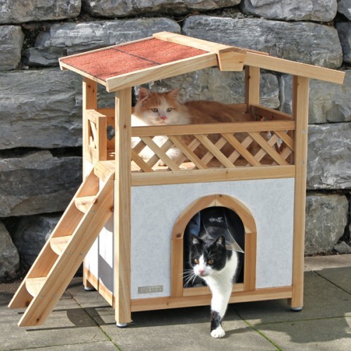 Structureel tweeling etiket Kattenhuis Tyrol Alpin