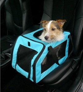 Pet auto stoel aqua medium-0