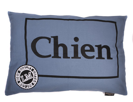 Hondenkussen Chien Faded Blue-0