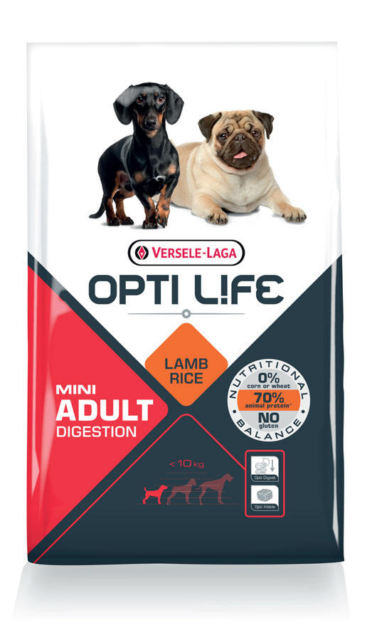 Versele Laga Opti-Life Adult Digestion Mini – Hundefutter Für Erwachsene Mini-Rassen, 7,5 Kg