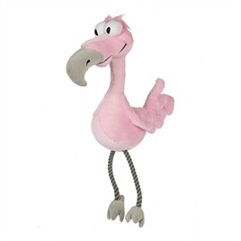 Hondenspeelgoed Pluche Flamingo Brian de Bird 42 cm-0