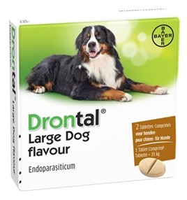 Bayer Drontal Dog Ontworming Hond Large 2 Tabletten-0