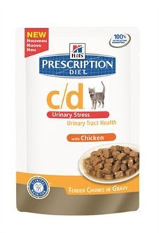 Hill's Prescription Diet Feline C/D Urinary Stress Kip 85 gram-0