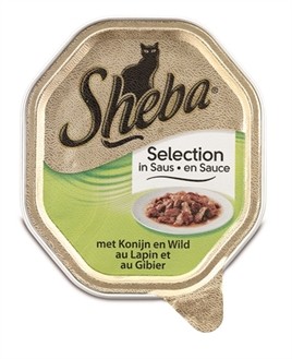 Sheba Alu Selection Konijn en Wild in saus 85 gram-0