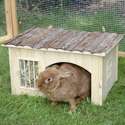 Konijnenhuis met Hooiruif XL-0