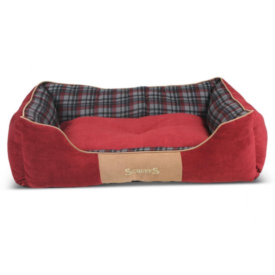 Hondenmand Scruffs Highland Box Bed Rood-13801