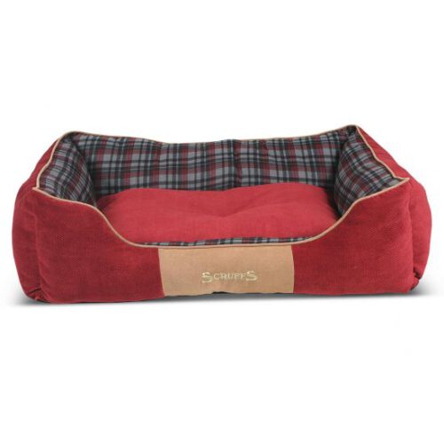 Hondenmand Scruffs Highland Box Bed Rood L-0