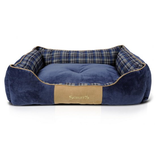 Hondenmand Scruffs Highland Box Bed Blauw-13794