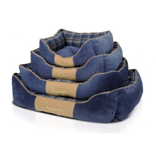 Hondenmand Scruffs Highland Box Bed Blauw-0