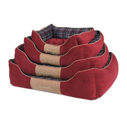 Hondenmand Scruffs Highland Box Bed Rood-0