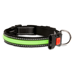 Halsband met LED verlichting Groen-0