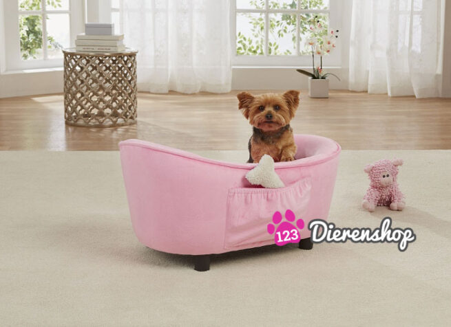 Hondensofa Ultra Pluche Snuggle Roze-15258