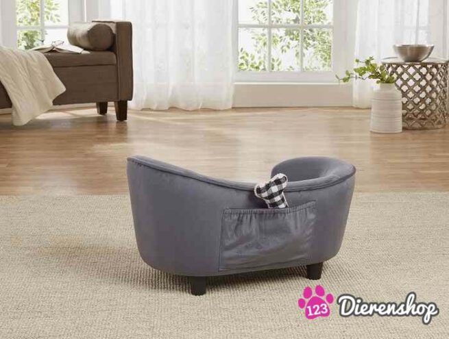 Hondensofa Ultra Pluche Donker Grijs-18555