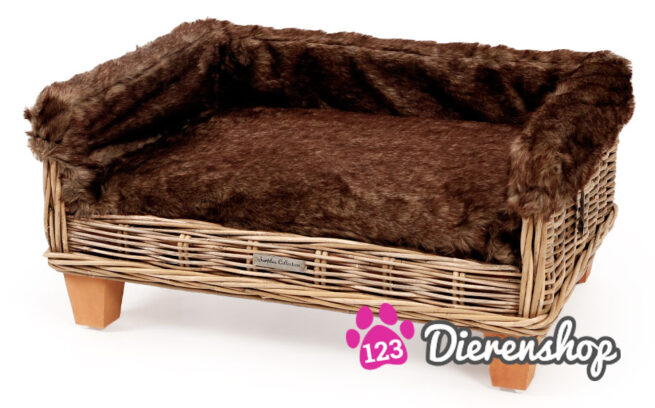 Hondenmand Rotan Fur Deluxe-15406