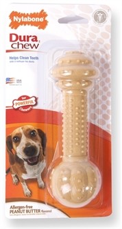 Nylabone Durable Chew Barbell pindakaas tot 15 kg-0