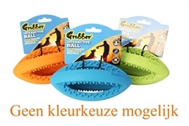 Hondenspeelgoed Grubber Rugbybal 19 cm-0