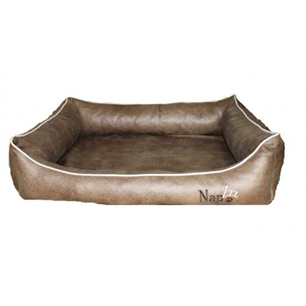 Hondenmand Napzzz Leatherlook Divan Bruin 90 cm-0