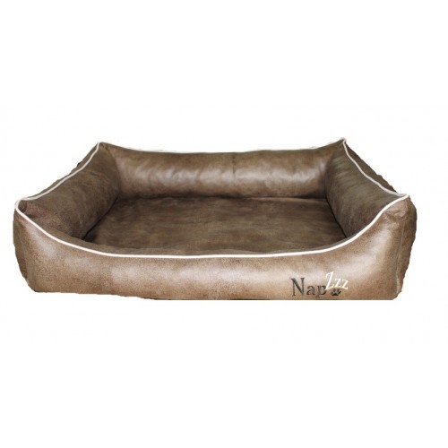 Hondenmand Napzzz Leatherlook Divan Bruin-0