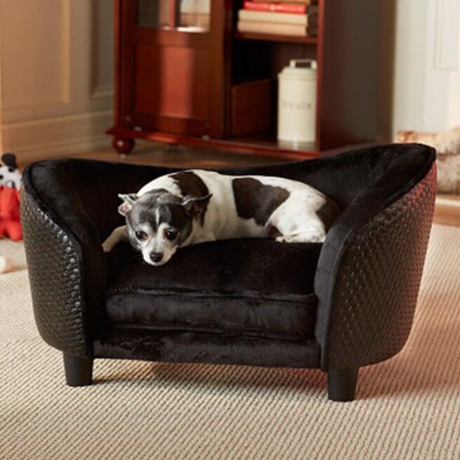 Hondensofa Ultra Pluche Black Basket-16707