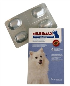 Milbemax Kauwtablet Ontworming Kleine hond / Puppy 4 tabletten-0