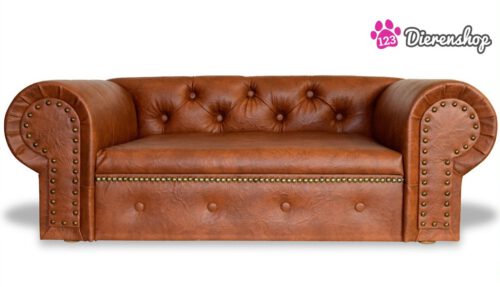 Hondenbank Chesterfield Cognac-0