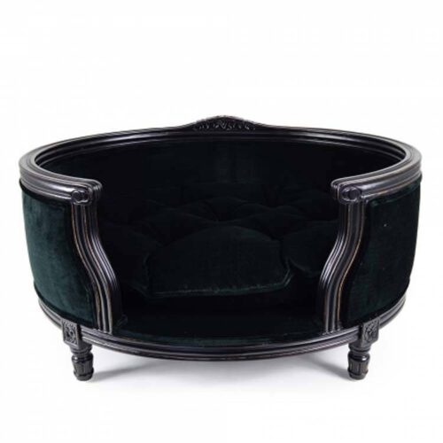 Hondenmand Lord Lou George Royal Black Velvet Medium-0