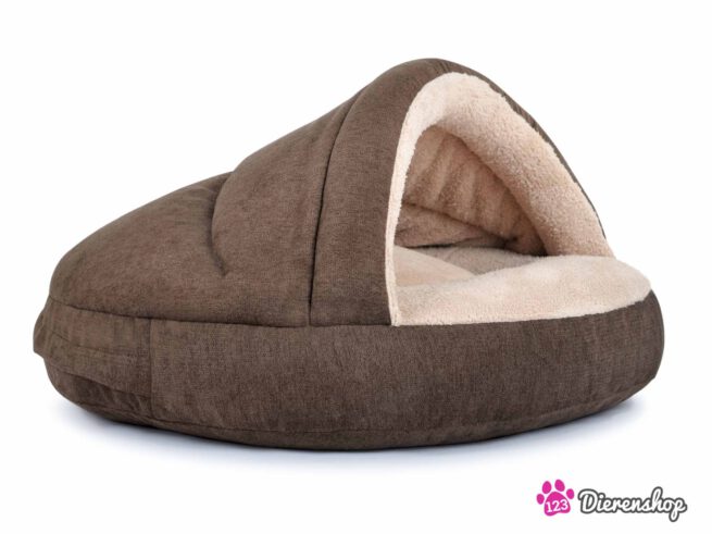 Hondenmand Snuggle Cave Bruin Caramel-0