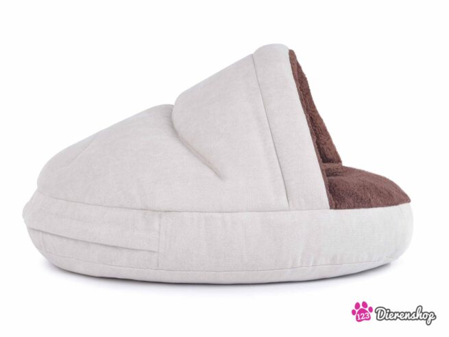 Hondenmand Snuggle Cave Crème Bruin-17119