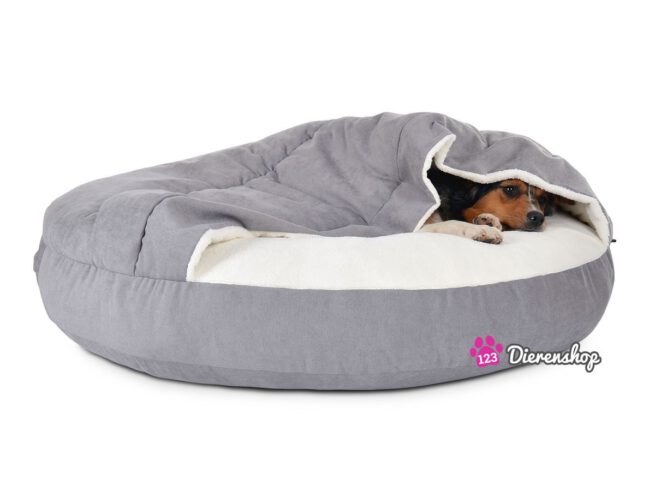 Hondenmand Snuggle Cave Deluxe Zilver-18892