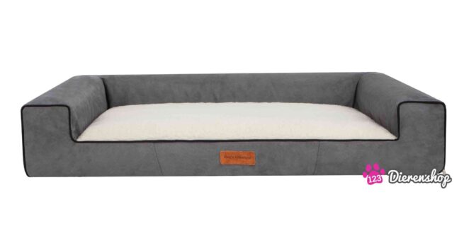 Hondenmand Lounge bed Suedine Deluxe Grijs 100 cm-0