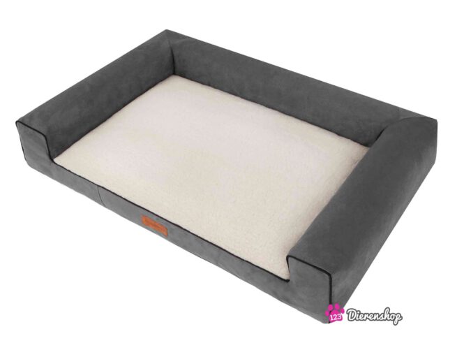 Hondenmand Lounge bed Suedine Deluxe Grijs 100 cm-17532