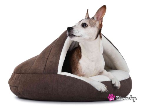Hondenmand Snuggle Cave Deluxe Bruin-0