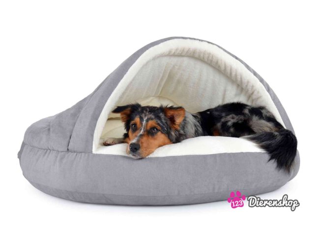 Hondenmand Snuggle Cave Deluxe Zilver-0