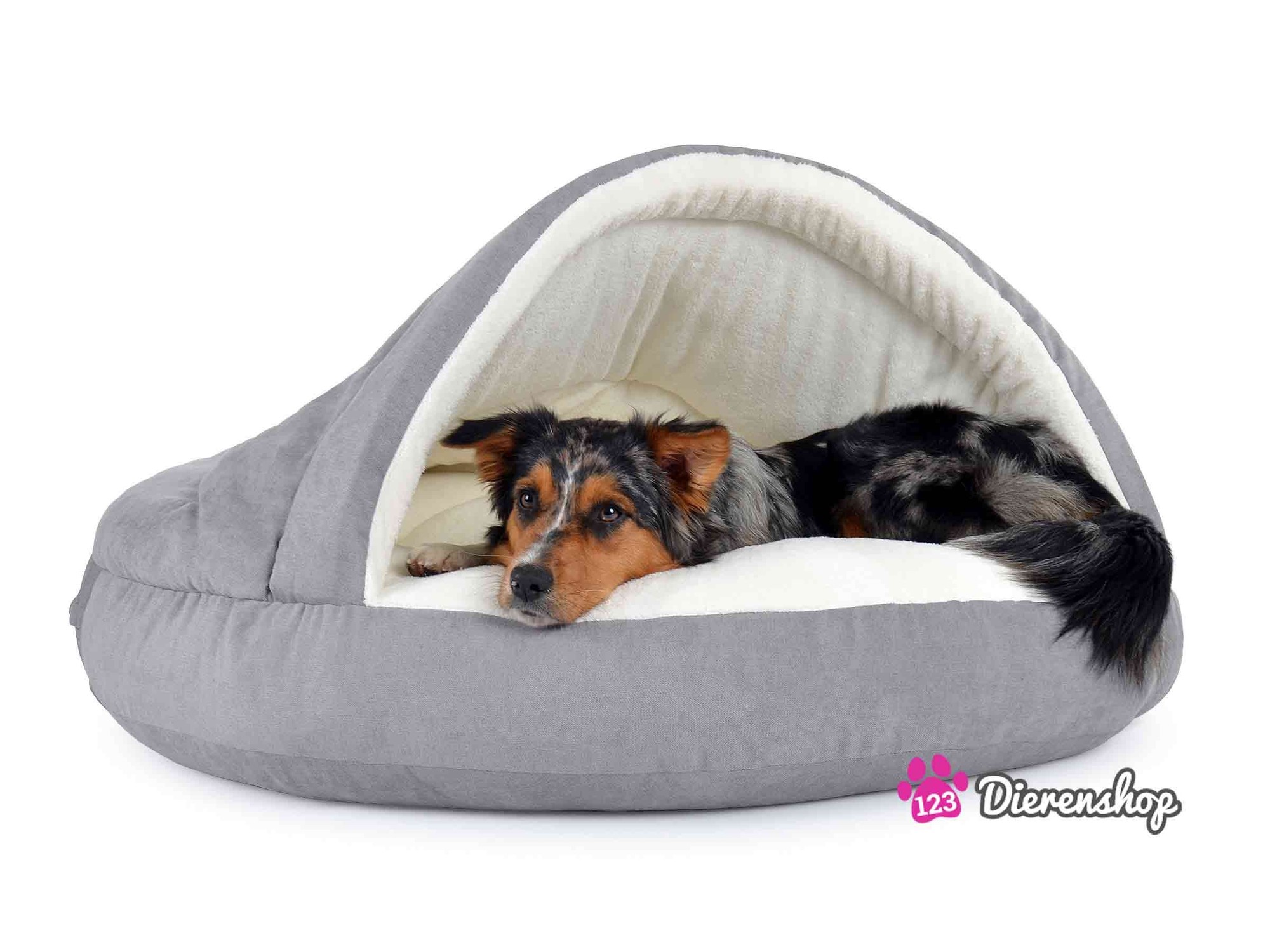 optioneel logica Molester Hondenmand Snuggle Cave Deluxe Zilver